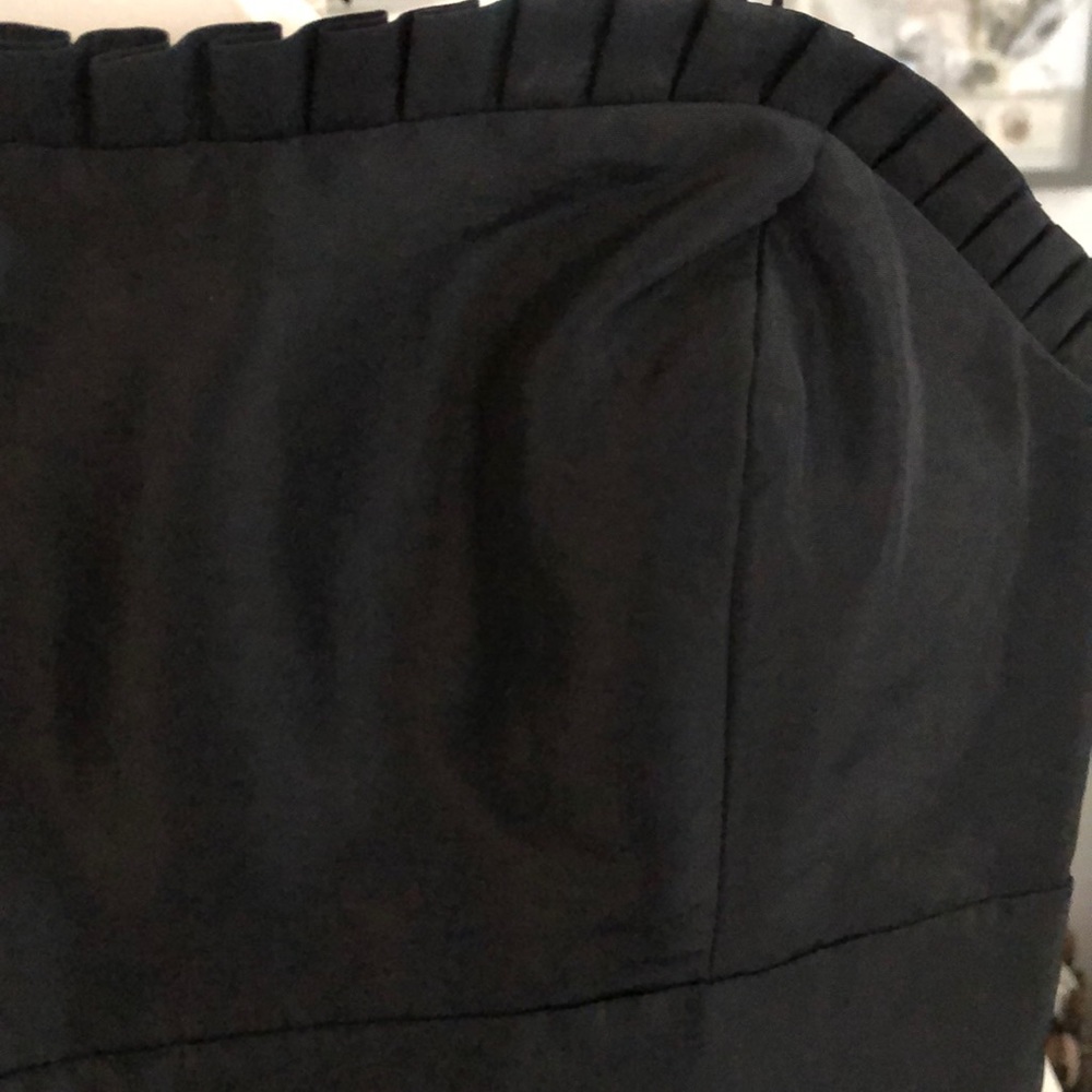 Max & Cleo Taffeta Strapless Little Black Dress View 3